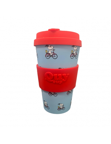 Tazza Quy Cup Snoopy bici, 400 ml