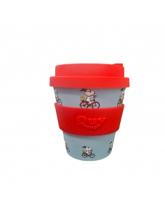 Bicchiere da cappuccino da 230 ml QUY CUP Snoopy bici