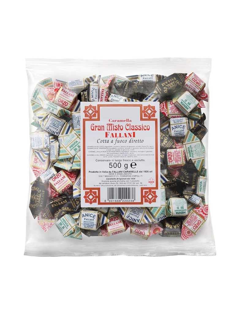 Caramelle Fallani Miste, busta da 500 gr