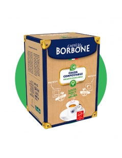 Cialde compostabili caffè Borbone, miscela decaffeinata