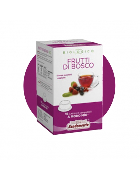 Sandemetrio - Capsule compatibili a modo mio infuso di frutti di bosco