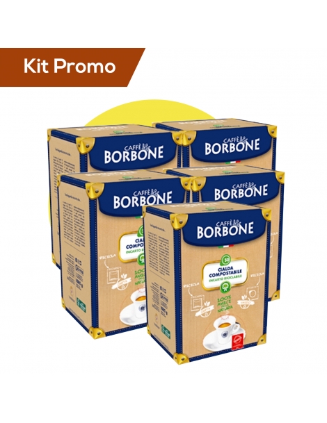 Box 250 Cialde compostabili caffè Borbone, miscela oro