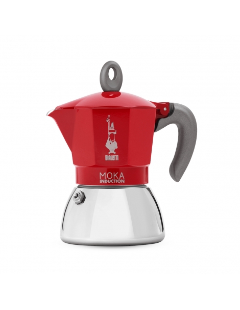 Moka Bialetti Induction, 2 Tazze Rossa