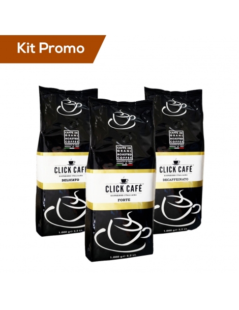 Kit Caffè in Grani, Miscela Delicato, Forte & Decaffeinato