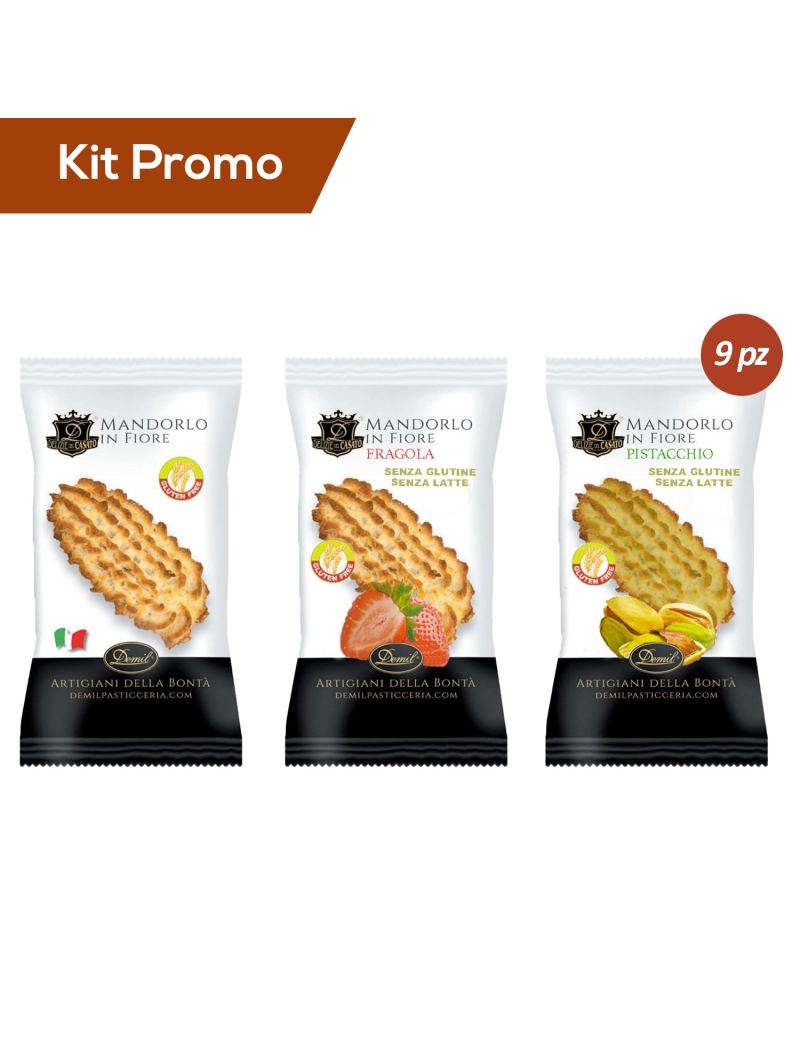 Box 9 pz di pasta di mandorla in gusti diversi