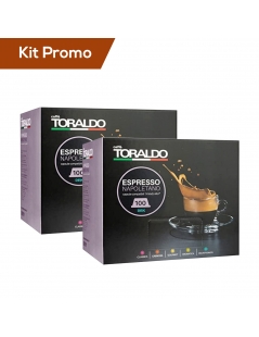 Box 200 Capsule caffè a modo mio, caffè Toraldo miscela Decaffeinata