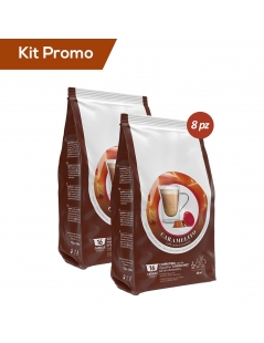 Kit 8 sacchetti di capsule A Modo Mio gusto caramello
