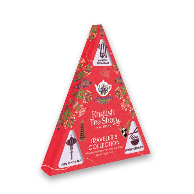 English Tea Shop Piramide Red Collection - Degustazione 9 Tè Bio