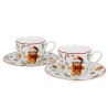 Confezione Regalo 2 Tazzine Da Caffè Con Piattino Christmas Cuties