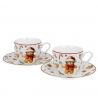 Confezione Regalo 2 Tazzine Da Caffè Con Piattino Christmas Cuties