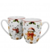 Coppia di tazze ''Christmas cuties'' in confezione regalo.