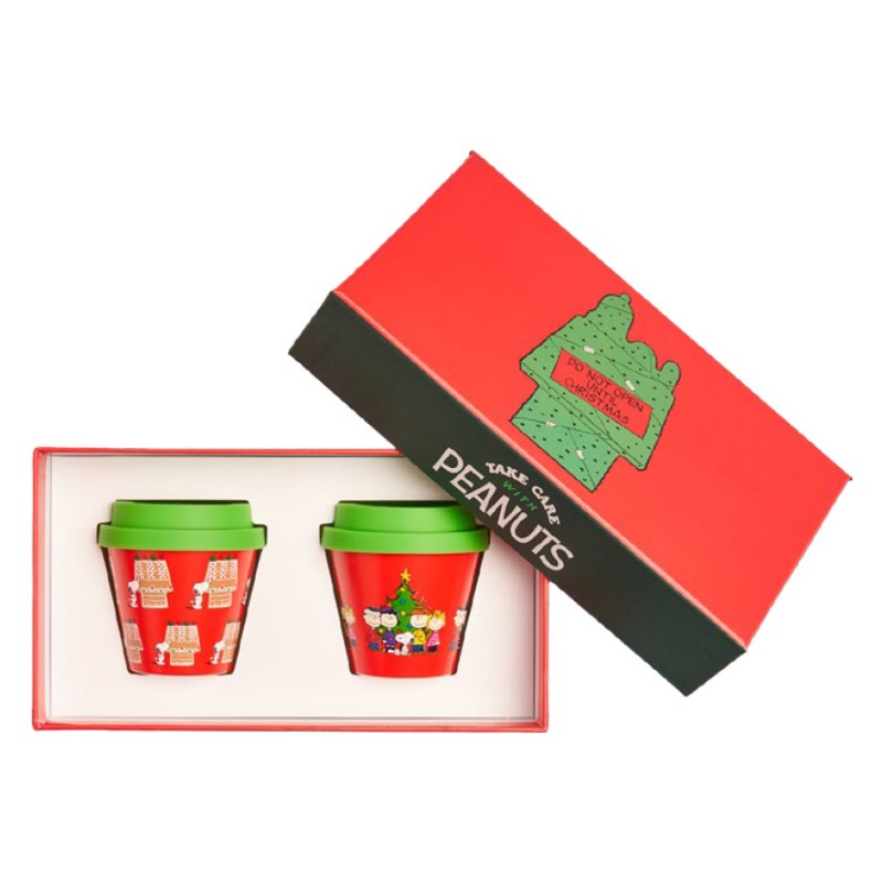 Confezione regalo natalizia bicchierini Quy Cup, snoopy Natale 11