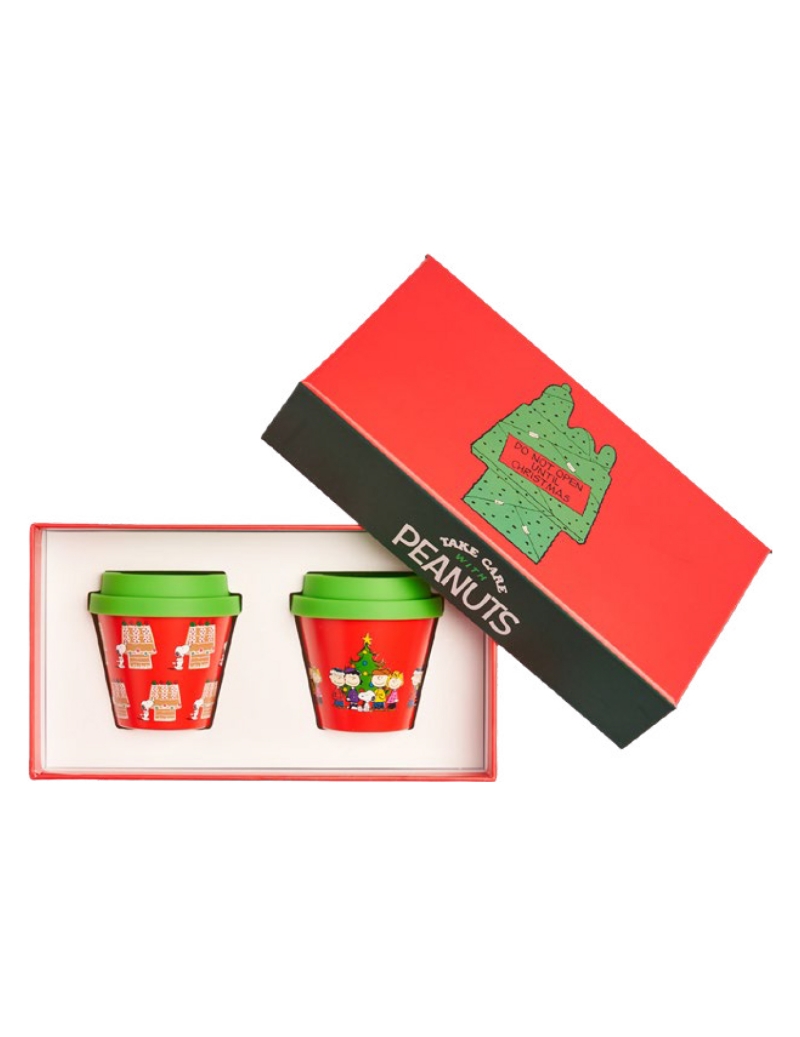 Confezione regalo natalizia bicchierini Quy Cup, snoopy Natale 11
