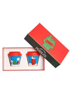 Confezione regalo natalizia bicchierini Quy Cup, snoopy 12