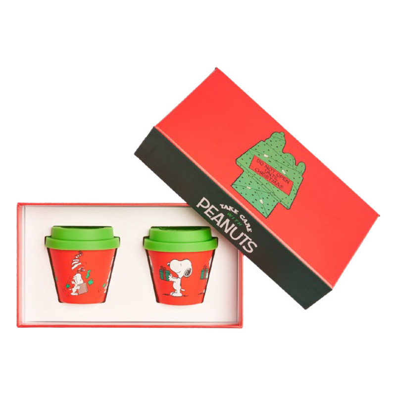 Confezione regalo natalizia bicchierini Quy Cup, snoopy 14