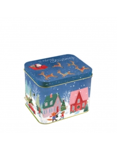 Lattina Carillon Azzurra Con Bonbon Di Cioccolato Misti