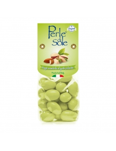 Dragees Mandorla Ricoperte Di Cioccolato Al Pistacchio, Perle di sole
