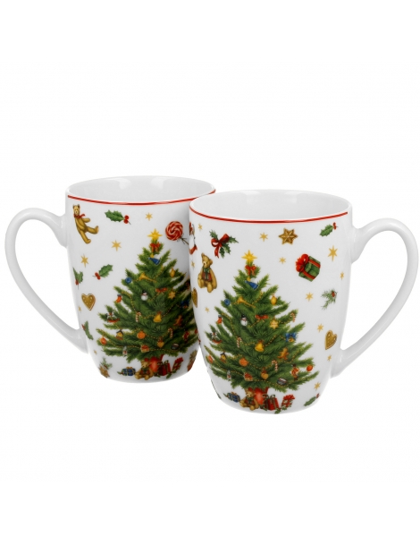 Coppia di tazze ''Christmas tree'' in confezione regalo.
