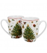 Coppia di tazze ''Christmas tree'' in confezione regalo.