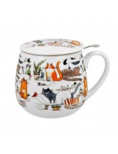 Tisaniera Il Mondo Dei Gatti  In Confezione Regalo