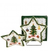 Confezione Regalo 2 Piatti Stars Around Christmas Tree