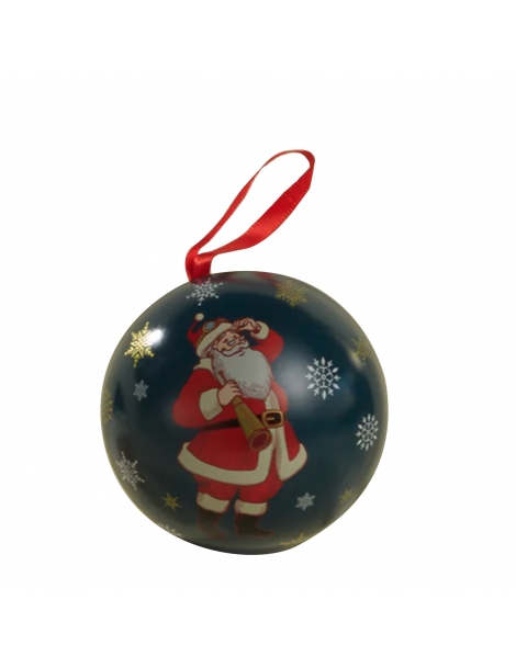 Pastiglie Leone Ciliegia Pallina Babbo Natale In Latta Appendibile