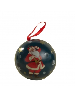 Pastiglie Leone Ciliegia Pallina Babbo Natale In Latta Appendibile