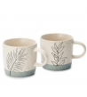 Mug Foglie Stilizzate, 2 Fantasie