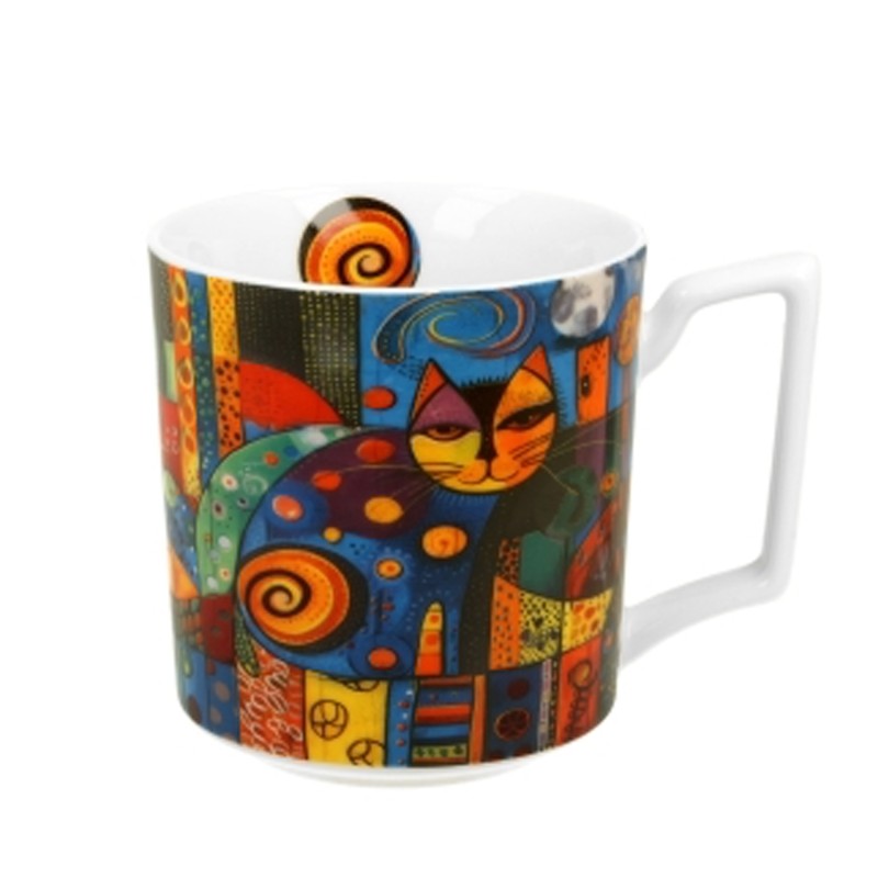 Mug Gatto In Città Collezione Arte Moderna 450Ml Confezione Regalo