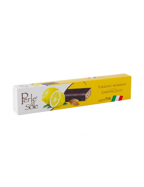 Torrone Morbido Al Gusto di Limone Ricoperto Di Fondente