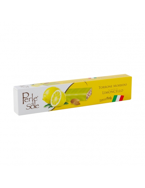 Torrone Morbido Al Gusto di Limone Ricoperto Di cioccolata bianca