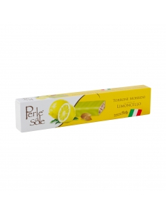 Torrone Morbido Al Gusto di Limone Ricoperto Di cioccolata bianca