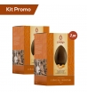 Kit 2 Uova di cioccolato al latte con caramello salato