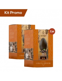 Kit 2 Uova di cioccolato 70% fondente con cacao Ghana