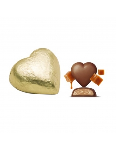 Cioccolatini a forma di cuore Ripieni Di Crema Al Caramello