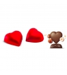 Cioccolatini a forma di cuore ripieni di crema gianduia