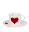 Tazza Con Piattino Cuore Rosso