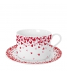 Tazza Con Piattino Cuoricini Serie 3