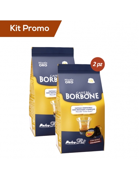 Kit 2 box di Capsule Dolce Gusto miscela Oro Borbone