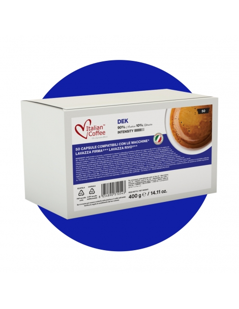Capsule compatibili Lavazza Firma, miscela decaffeinata