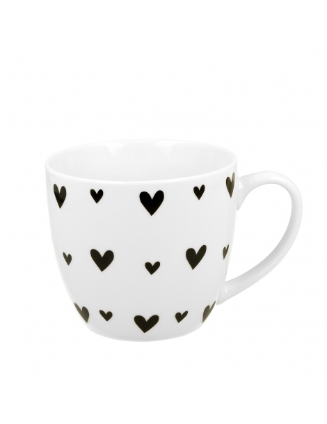 Mug con Cuoricini neri