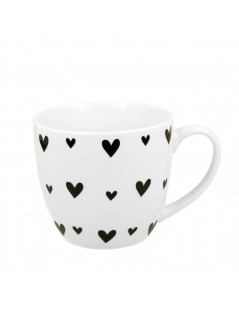Mug con Cuoricini neri