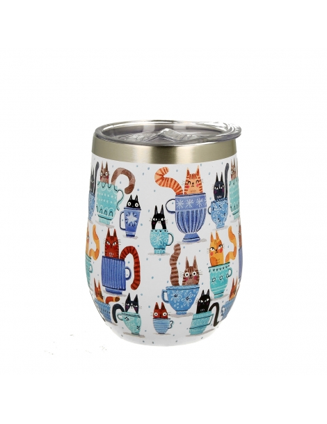 Bicchiere Termico Gatti in tazza