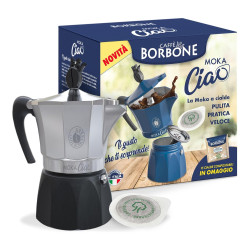 Moka Ciao Induction Borbone, in omaggio 15 cialde
