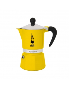 Moka Bialetti Rainbow Romantic Wild 3 Tazze Gialla