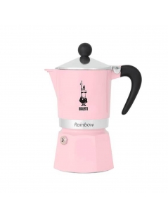 Moka Bialetti Rainbow Romantic Wild 3 Tazze Rosa