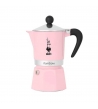 Moka Bialetti Rainbow Romantic Wild 3 Tazze Rosa
