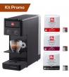 Kit Promo macchina da caffè ILLY Y3.3 nera +3 box Capsule Illy classico, intenso, forte