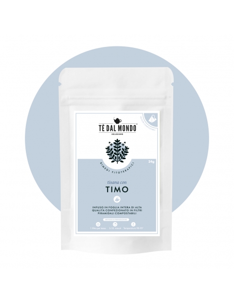 Tisana Fitoterapica con Timo in filtri da 2g, In Doypack Bianca
