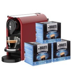 Macchina Da Caffè Bialetti Gioia Plus Rosso + 48 Capsule